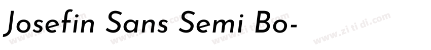 Josefin Sans Semi Bo字体转换